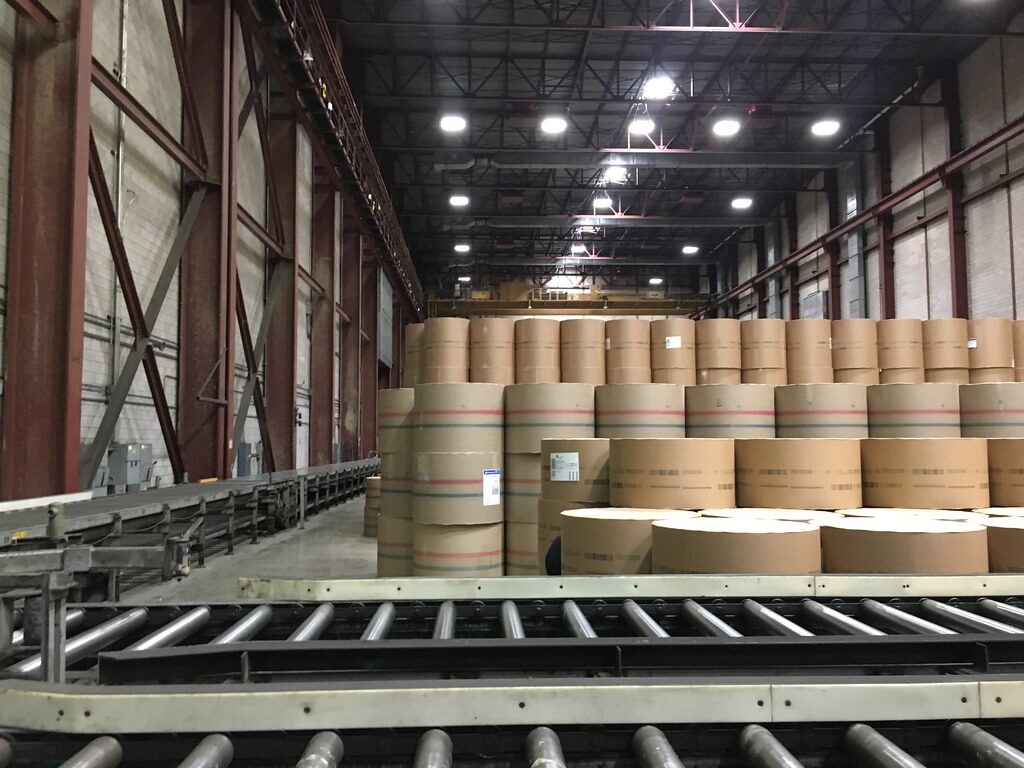 10 miles of newsprint paper per reel